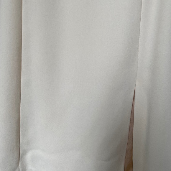 Casual dress in cream with a cover in blue. EU size 42 - Picture 9 of 9